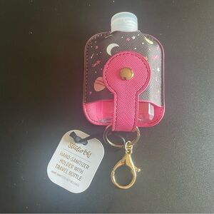 Studio Oh! Hand-Sanitizer Holder Keychain With Travel Bottle Moon and Stars NWT